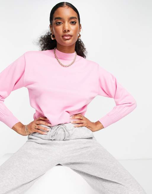 Y.A.S – Pullover mit voluminösen Ärmeln in Pink