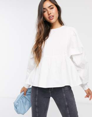 smock top white