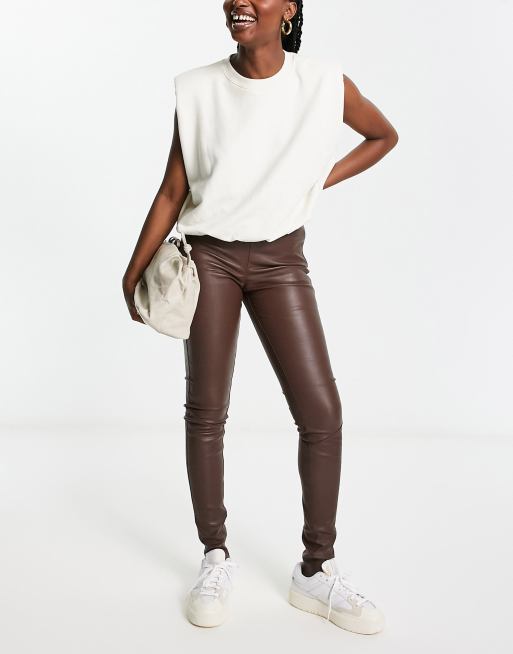 Real leather clearance leggings