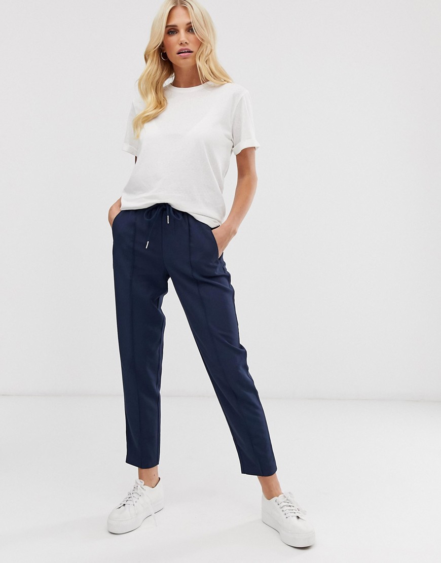 Y.A.S relaxed trousers-Navy