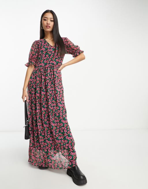 Y.A.S - Rinna - Robe longue à imprimé fleurs - Multicolore
