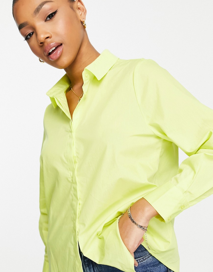 Y. A.S. Robbia oversized shirt in bright green
