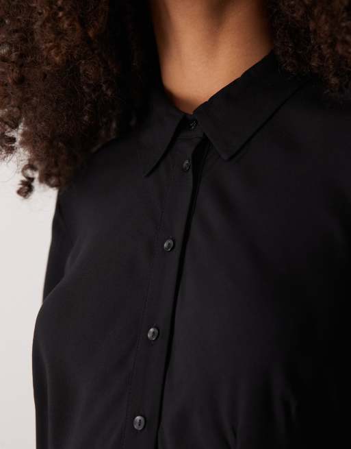 Y.A.S - Robe chemise longue - Noir, 3 de 4
