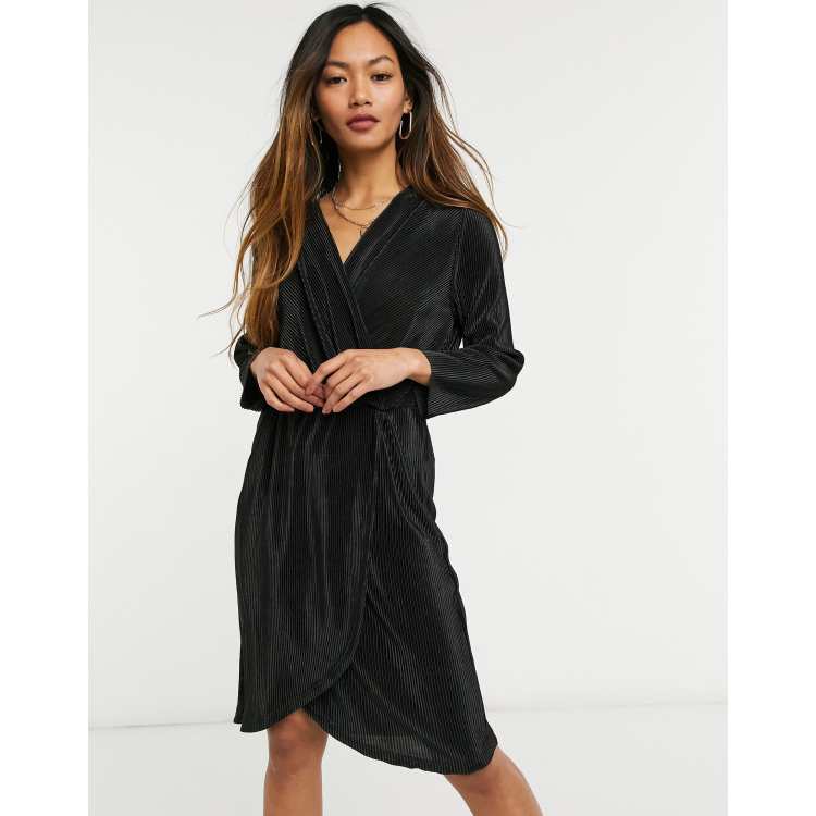 Satinée Boohoo Robe Chemise Cache Coeur Dresses Robe Style Chemise