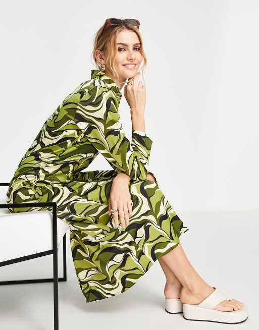 Y.A.S Robe mi longue a imprime ondoyant ASOS