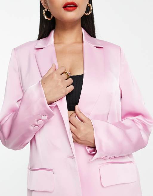 Silk 2025 pink blazer