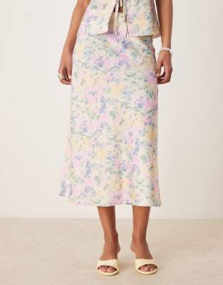 Y.a.s. Satin Midi Skirt