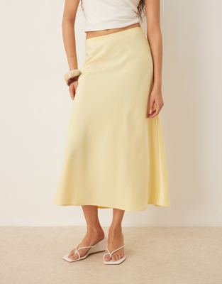 Y.a.s. Satin Midi Skirt
