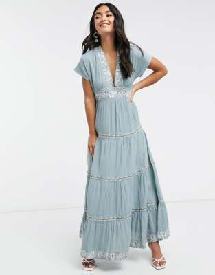 yas tiered maxi dress