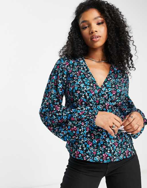 Ditsy shop print top