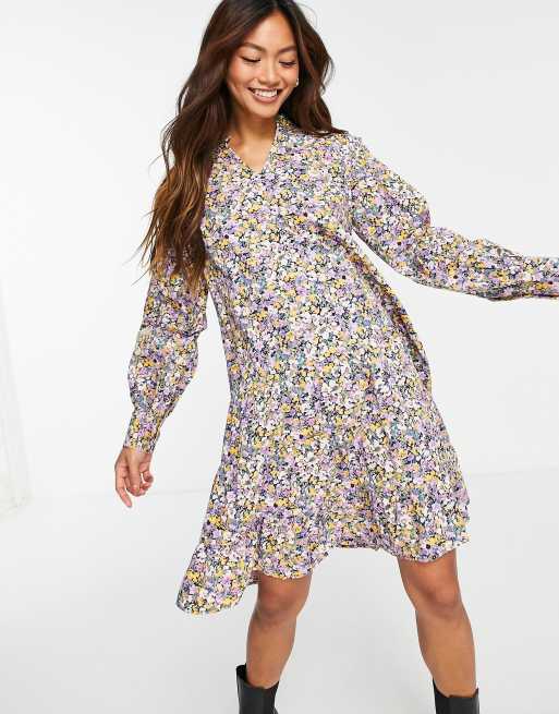 Y.A.S skirted mini dress in floral print , 4 of 4