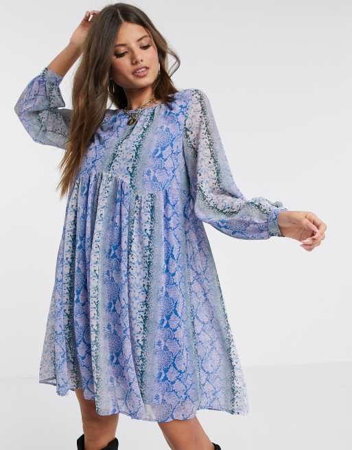 Snake smock sale dress