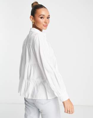 Y.a.s. Smock Shirt In White