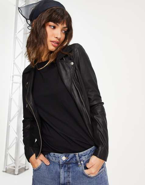 Y.A.S - Sophie - Giacca in pelle morbida nera - view 1