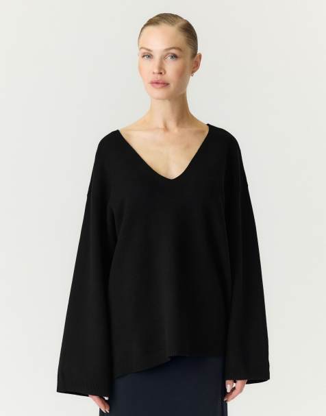 YAS - Sort strikket pullover - view 1