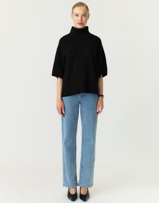 YAS - Sort strikket pullover, 3 af 7
