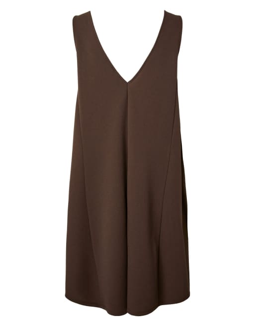 YAS Spencer dress in chocolate brown, 7 of 7