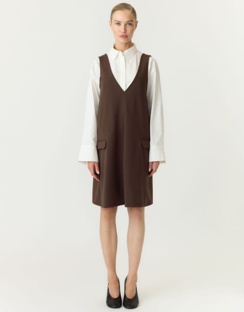YAS - Spencer - Vestito marrone cioccolato - view 1