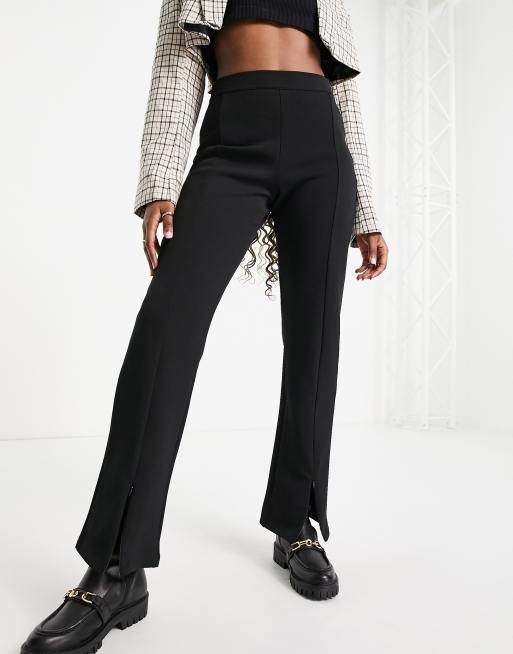Y.A.S split front pant in black , 3 of 4