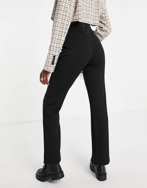 Y.A.S split front trouser in black , 2 of 4