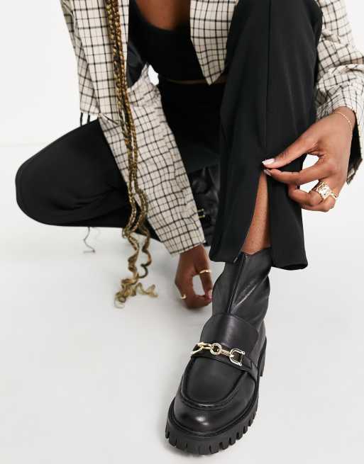 Y.A.S split front trouser in black , 4 of 4