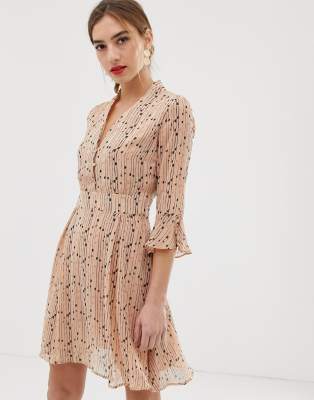 animal print day dress