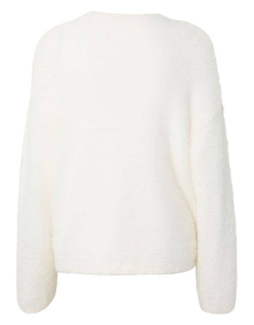 YAS stickad pullover i stjärnvit, 7 av 7
