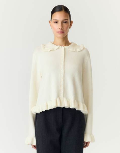 YAS Strickjacke in Hellgelb - view 1