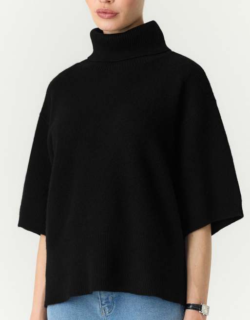 YAS – Strickpullover in Schwarz, 4 von 7