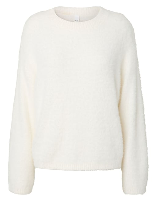 YAS Strickpullover in Weiß, 6 von 7