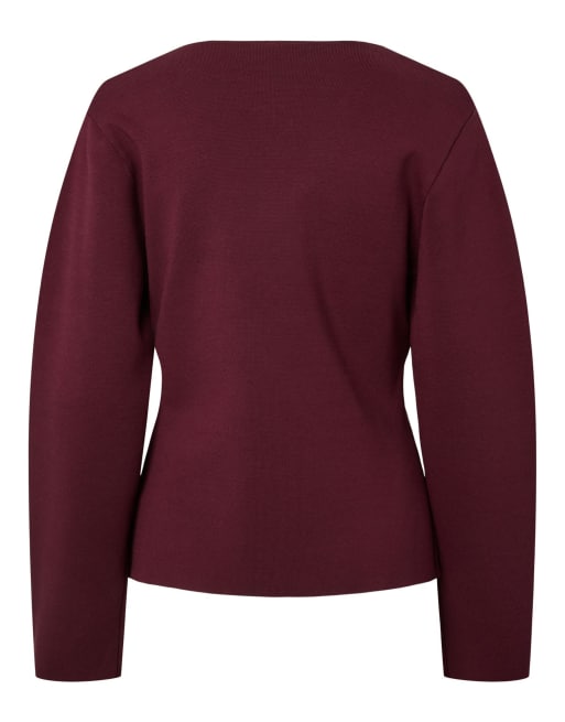 YAS strikket cardigan i port royale, 6 af 6