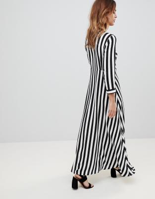 striped maxi shirt