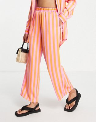 Y.A.S striped trouser co-ord in pink