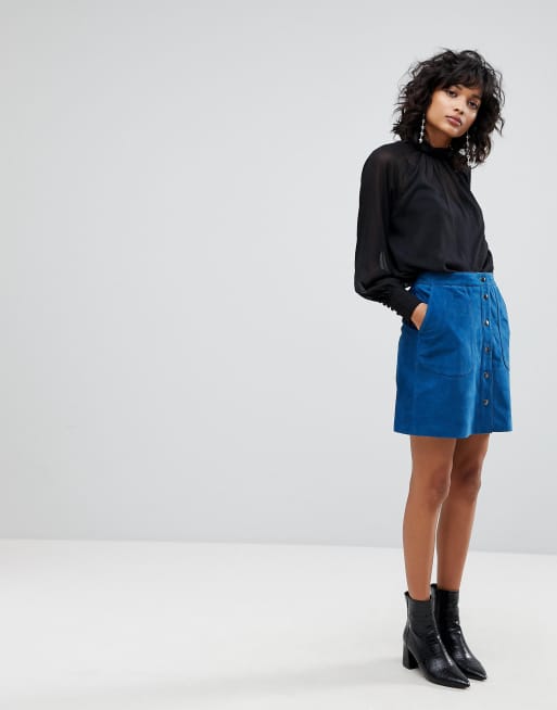 Asos suede shop mini skirt