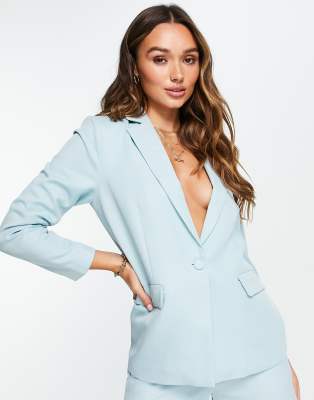 Y.A.S tailored blazer co-ord in pale blue - ASOS Price Checker