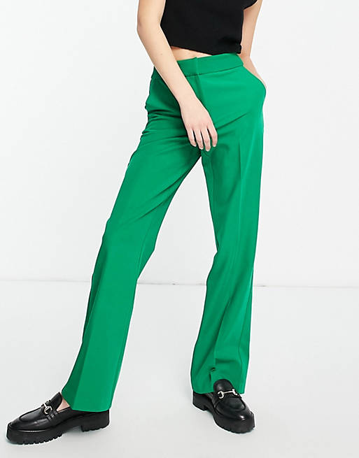 Y.A.S tailored dad trousers co-ord in bright green