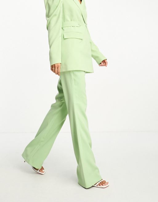 Mint green best sale pant suit