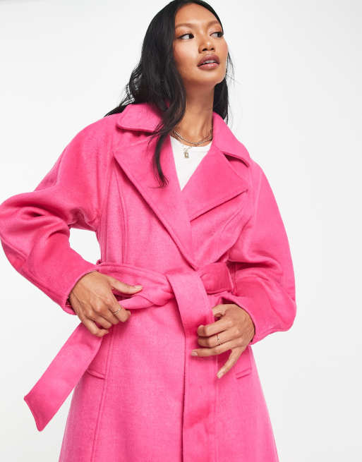 Bright pink sale winter coat