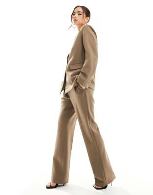 tailored pant in brown - part of a set