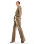 [YAS] YAS tailored pants in brown (part of a set) M BROWN