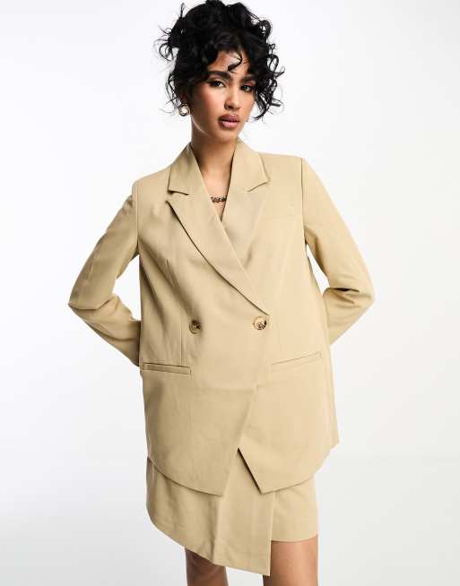 The Frolic tailored relaxed blazer in cream (part of a set)