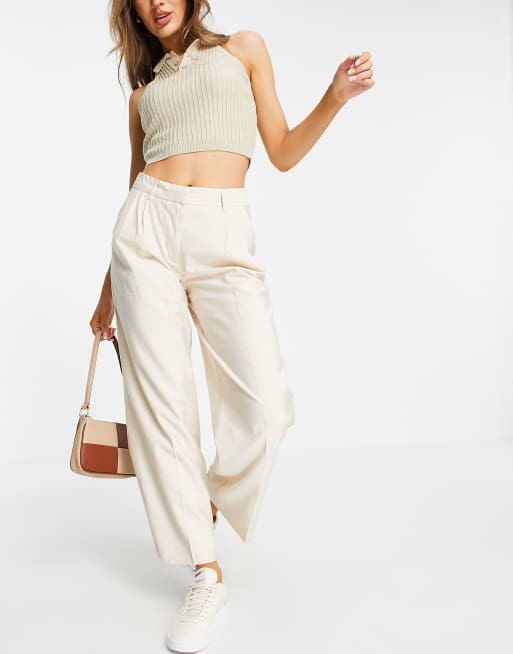 Y.A.S tailored trouser co-ord in cream, 4 of 4