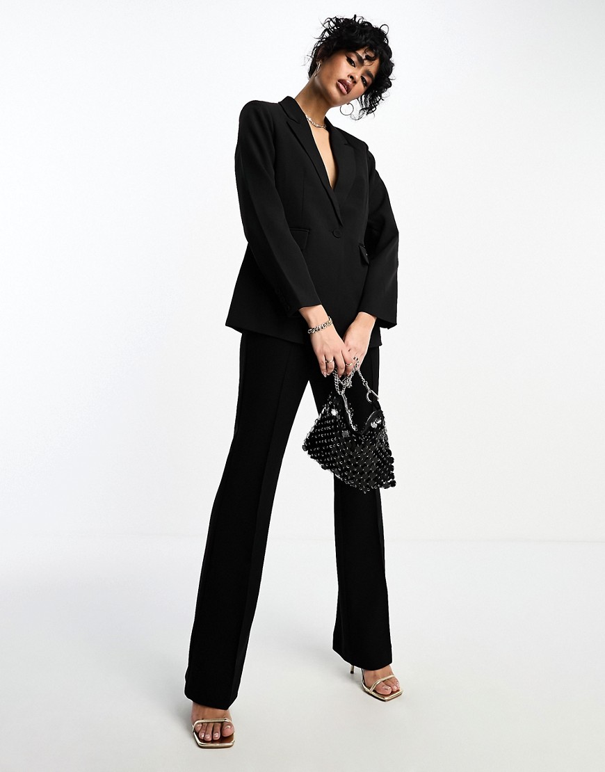 Y. A.S tailored tux suit blazer co-ord in Black