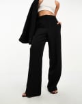 [YAS] YAS tailored wide leg pants in black (part of a set) XS BLACK