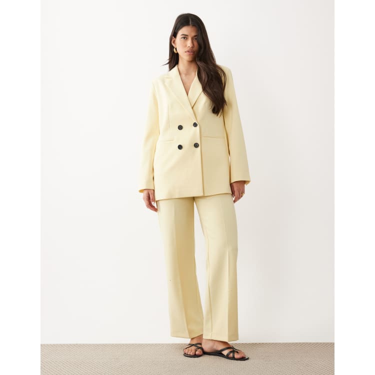 womens pastel dress pants Pantaln de Vestir Tiro Alto Victoria - Rosa