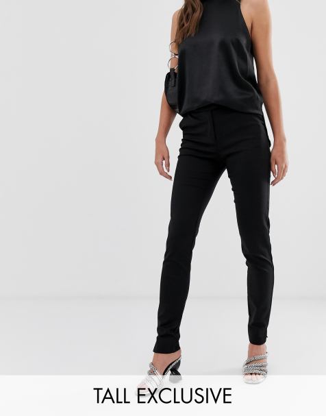 Y.A.S Tall ecco tailored ankle length cigarette trouser in black