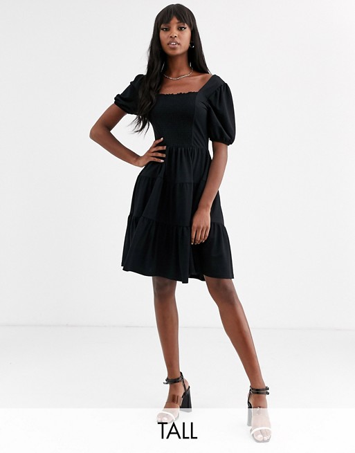 Y.A.S Tall Famia ruched tiered smock dress