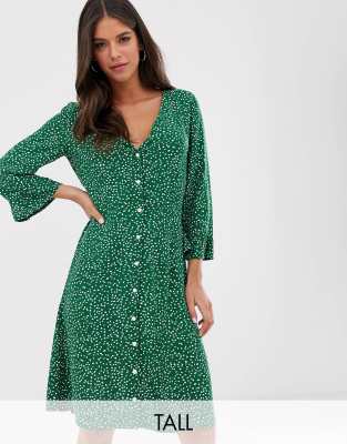 asos button up dress