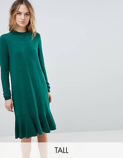 Y.A.S Tall Knitted Dress With Peplum