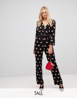 Y.A.S Tall polka dot jumpsuit-Multi